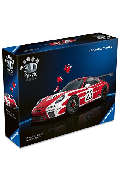 RAVENSBURGER Puzzle 3D Iconic Porsche 911 GT3 Cup Salzburger Design 108 piese...
