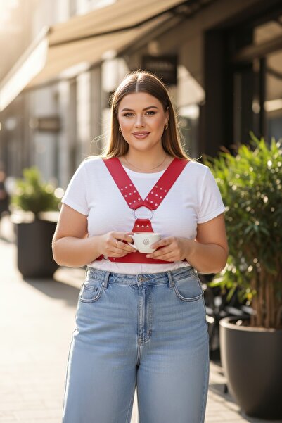 Angels Passion Plus Size Red Women's Belt