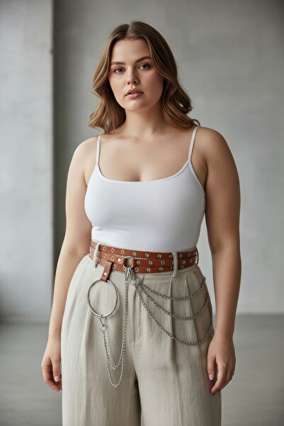 Angels Passion Oversized Tan Women's Belt