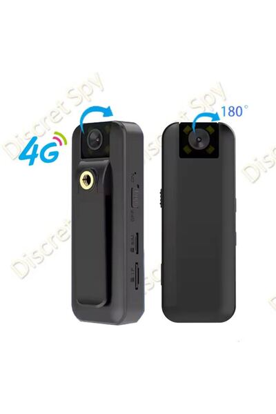 OEM 4G Body Camera, 180° Rotating Lens, Night Vision, Human Detection, Card & Cloud Storage