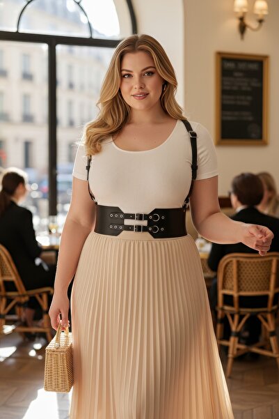 Angels Passion Plus Size Black Women's Belt