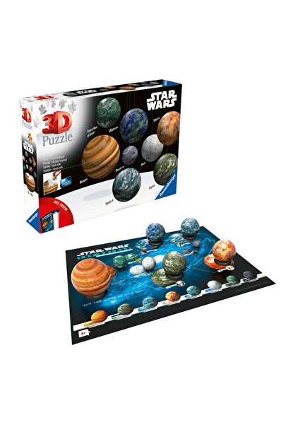 RAVENSBURGER Puzzle 3D - Planetele Galaxiei Star Wars, 531 de piese