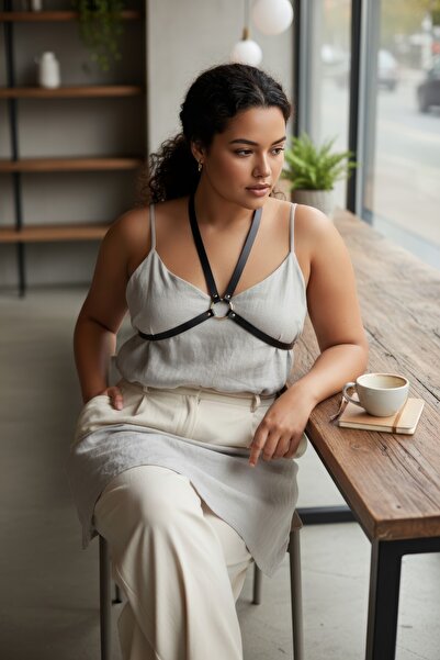 Angels Passion Plus Size Black Women's Belt