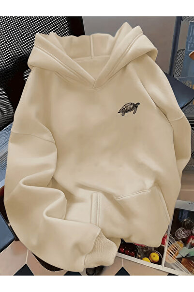 ALEYZA MODA Φούτερ με στάμπα θαλάσσιας χελώνας