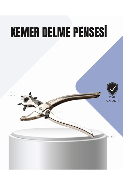 UCUZTEKNO Πένσα διάτρησης ζωνών πολλαπλών χρήσεων με 6 διαφορετικά ρυθμιζόμεν...