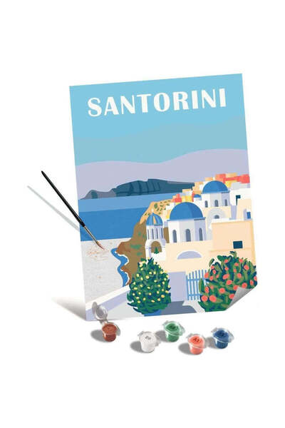 RAVENSBURGER Pictură pe pânză cu numere - Santorini