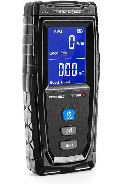 S-Meter ERICKHILL EMF Meter Rechargeable Digital Handheld LCD EMF Detector