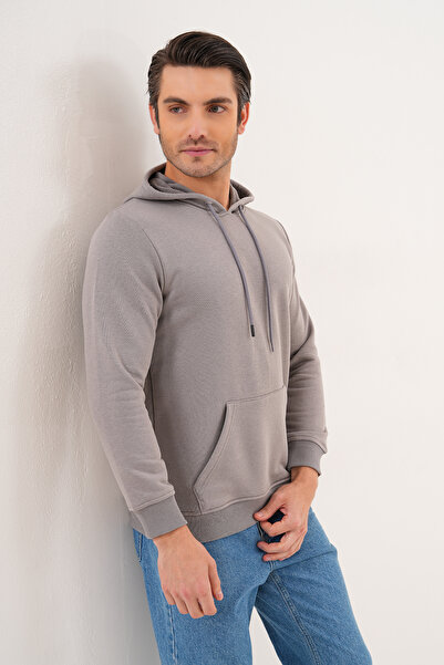 Syla Studio GAUL Unisex Basic Kapüşonlu Pamuk Sweatshirt