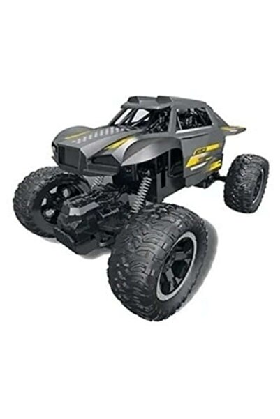 Toy Toy Toy Mașină off-road cu telecomandă de 2,4 GHz, scară 1:18, pentru copii de 3+ ani, rotire la 360°, negru/galben