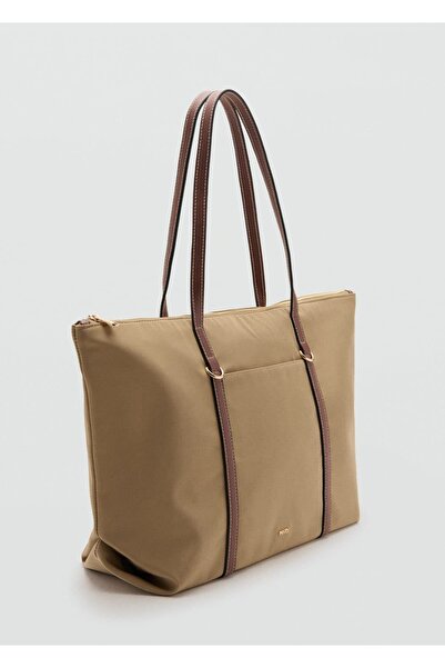 MANGO Woman Çift saplı shopper çanta