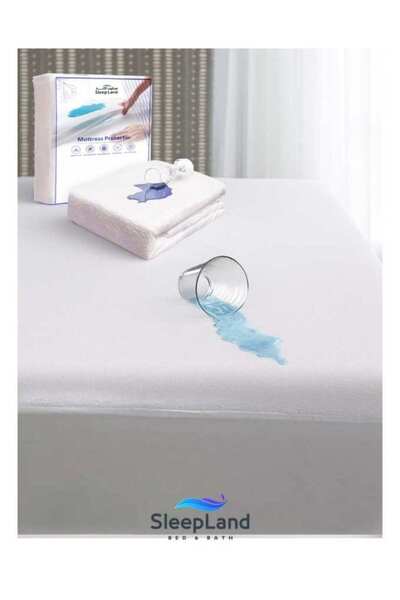 SLEEPLAND Hotel-quality felt pad set, 200 x 200 cm, 14 cm thick, with a 200 x 200 cm mattress protector.