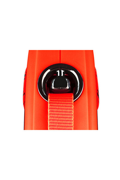 Flexi Xtreme Strip Automatic Dog Walking Collar Tr-Small-5 Mt-Red/Black