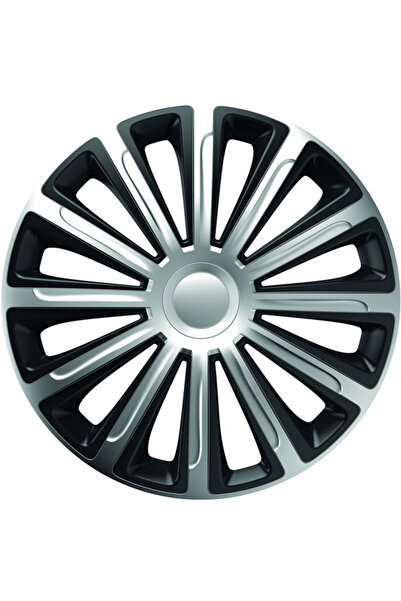 Mega Drive Set of Wheel Covers 15` Silver&Black Trend
