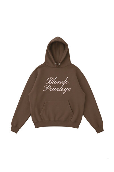 WHITE OF CREATIVE سترة بلوود بريفيلاج قصة فضفاضة ذات طباعة مطبوع 3 إنير كيو ب...