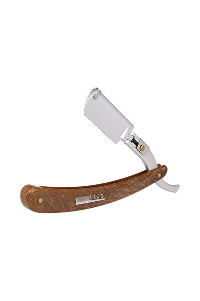 Generic Professional Straight Edge Foldable Manual Shaving Razor Silver/Brown 18x2x4cm