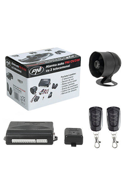 PNI Alarma Auto Cu 2 Telecomenzi Si Modul Inchidere Centralizata (Fara Actuat...