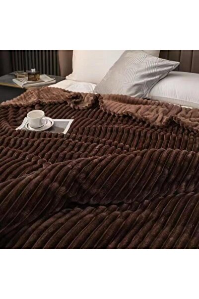 FANE Fluffy cocolino blanket, 200x230cm, striped pattern
