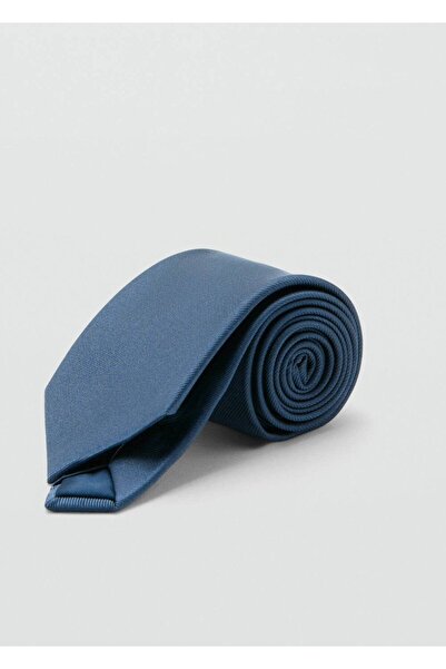 MANGO Man Düz ipek kravat