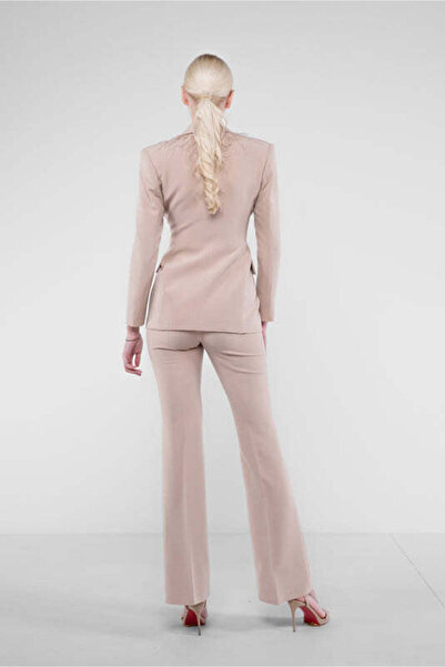 Monarh Design High-waisted, slightly flared striped pants