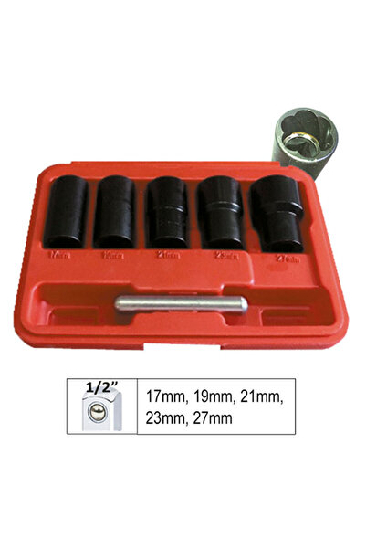 JBM Trusa Tubulare Striate 1/2` Pentru Suruburi Uzate Si Antifurt