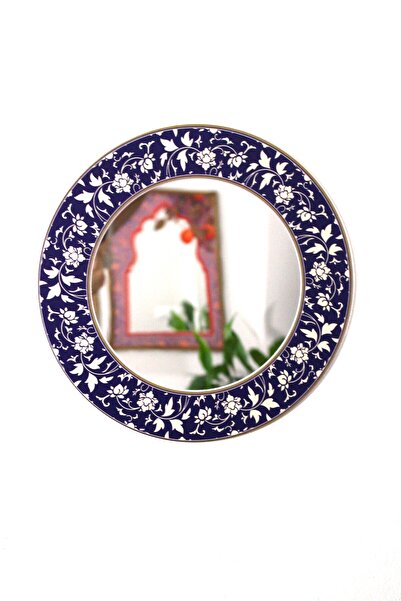 LudenHome Dekoratif Ayna Görünümlü Yuvarlak Duvar Dekoru – Kendinden Yapışkan...