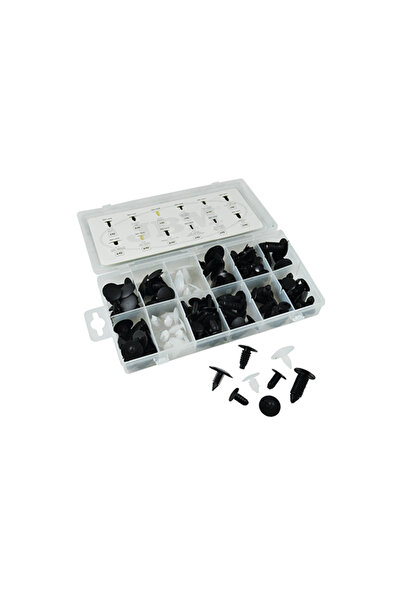 JBM Trusa De Clips De Plastic - Universal 128 Buc