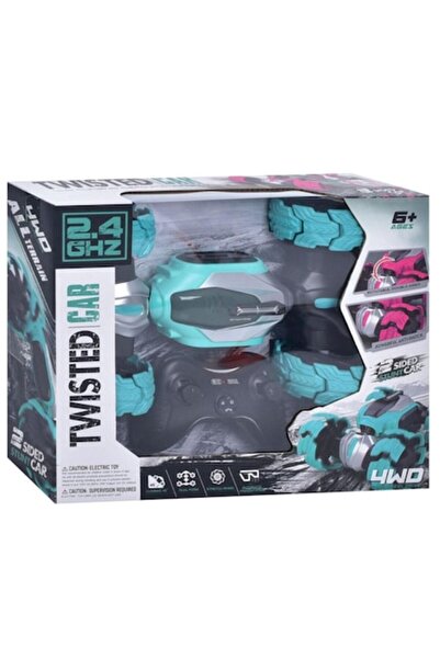 Toy Toy Toy Mașină acrobatică cu telecomandă și efecte luminoase, albastră