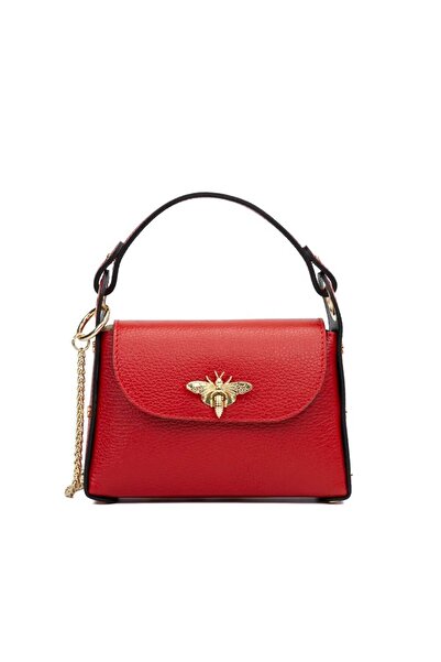 Tiffany Genuine Leather Bag, Red