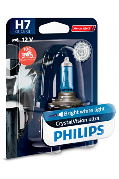 Philips Ev Aydınlatmaları Bec Moto H7 Crystal Vision Ultra 12V 55W (Blister) ...