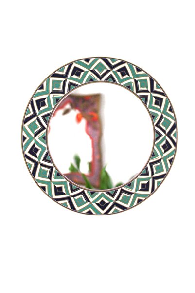 LudenHome Dekoratif Ayna Görünümlü Yuvarlak Duvar Dekoru – Kendinden Yapışkan...