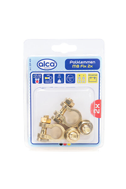 ALCA Set 2 Borne Baterie Auto (+/-)