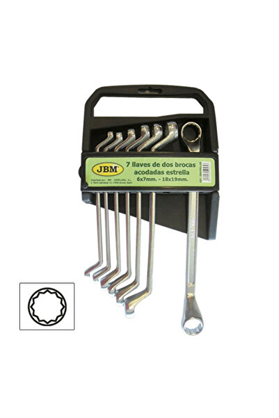 JBM Set De 7 Chei Inelare Cu Cot