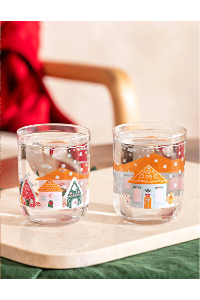 LC Waikiki Lcw Home Mixed Cookie Glass Cup Set of 4 350 ml