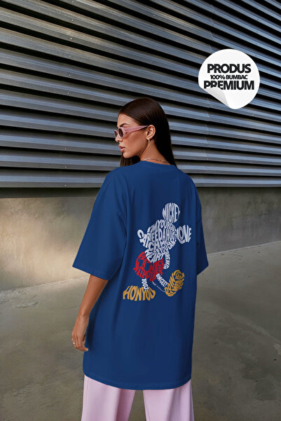 OEM Oversized 100% cotton Mickey Typography T-shirt