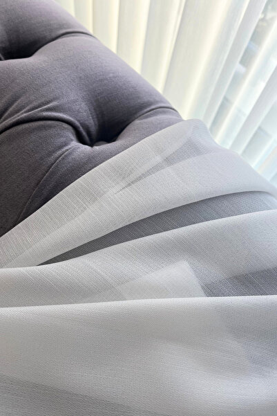 Taç Bamboo Tulle Curtain – Modern Natural Textured, Light-Transmitting, Stylish Living Room, Living Room & Kitchen Curtain