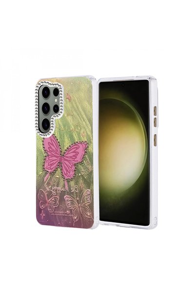 Genel Markalar Samsung Galaxy S25 Ultra Kılıf Blade Aynalı Desenli Kapak - De...