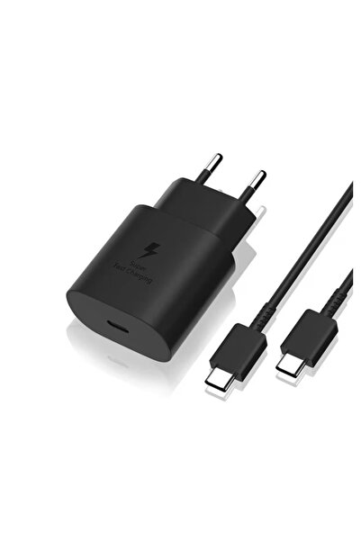 WaltStore Incarcator Fast Charge 45W, compatibil cu Samsung S25/24/23 S21 FE, S21, S22, Cablu 1m Tip C