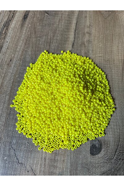 Mos Tespih 10 Gram Sarı Kum Boncuk 2x3mm Takı Boncuğu