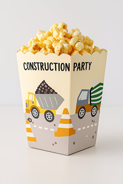 Partifabrik Construction Work Machines Retro Themed Egyptian Box 8 Pieces