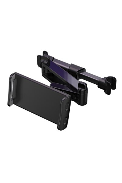 TelcoMag Car headrest tablet holder, Rubber, 360° rotation, Black