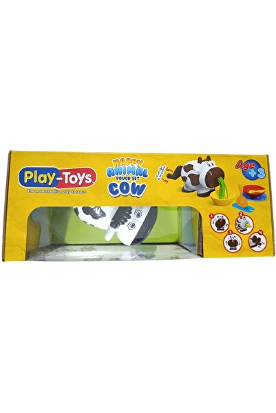 Playbox مجموعة عجينة الحيوانات السعيدة من بلاي تويز - أسود