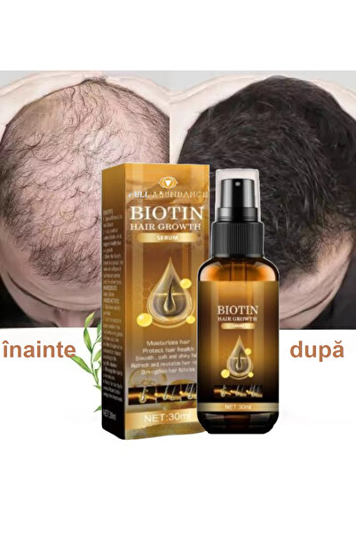 Full Abundance 12 bucati Biotin Hair Serum - Rapid Growth & Strengthening