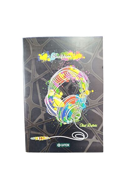 UFEN يو-فين إيه4 بي بي كيه بي. دفتر ملاحظات مخيط 100 ورقة مربعات 70353-أسود