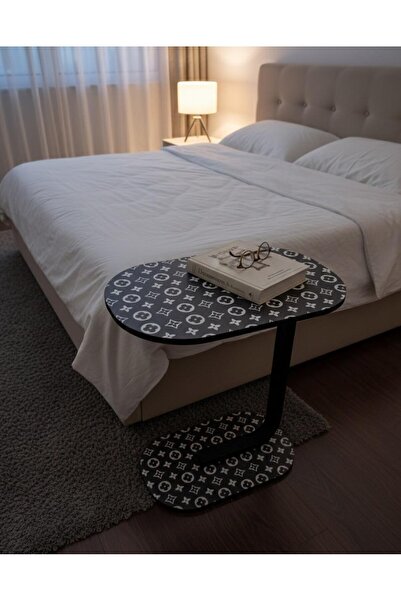 Generic Small C-shaped side table – a coffee table next to the sofa or bed for the living room and bedroom