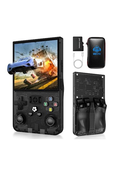 OEM Consolă portabilă R36 MAX, 128 GB, 25.000 de jocuri, 720x720 IPS, 4" (negru)