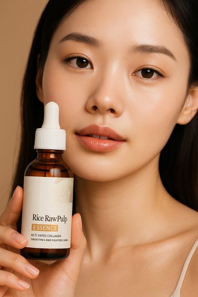 Puredermine Rice Rawpulp Rice Extract Essence Serum – Skin Brightening, Anti-Blemish & Pore Tightening