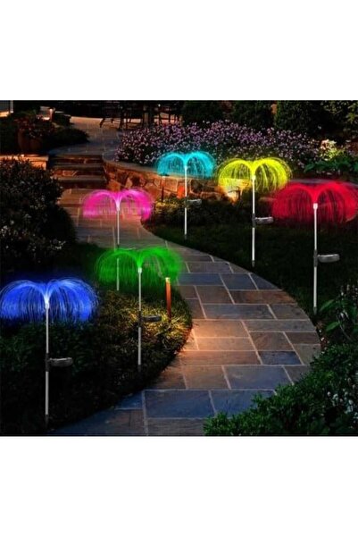 Super 2 X SOLAR LAMP WITH COLORFUL JELLYFISH - GARDEN PROTM
