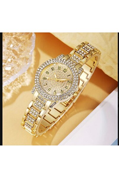 Geneva Stylish design stone wristwatch