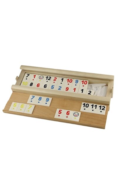 OEM Joc de Remi "Stone" Medias, Lemn masiv, 106 piese