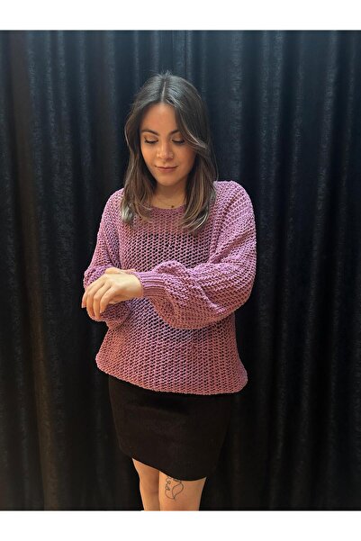 Elit Butik Hand-Knitted Fishnet Sweater